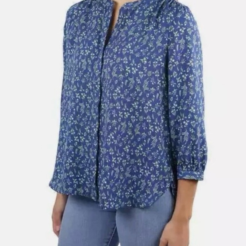 Jachs Girlfriend Ladies' 3/4 Sleeves Blouse - Blue size XXL - Picture 2 of 3